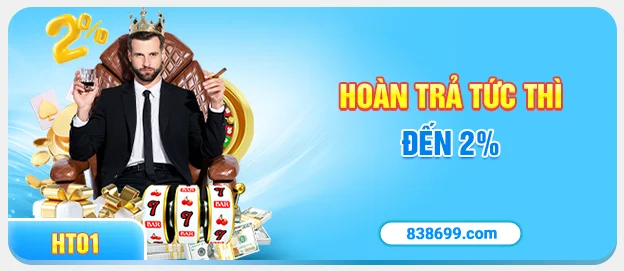 casino instant cashback up to 2%