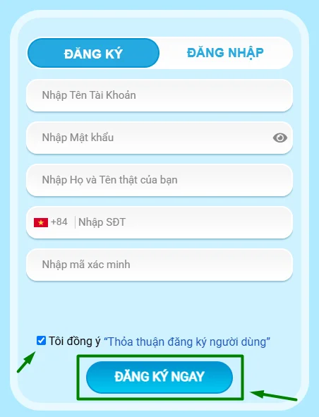 registration form casino